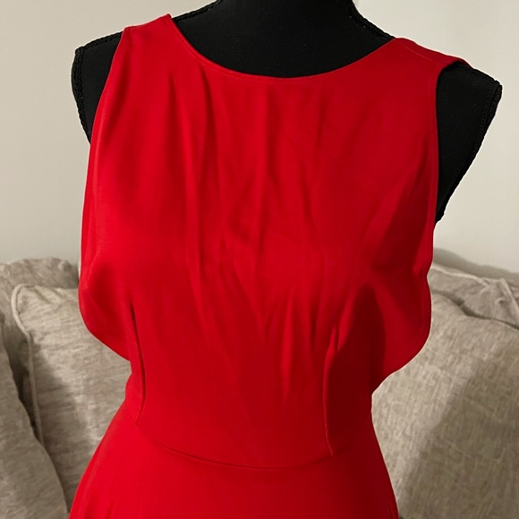 NEW RED American Apparel Ponte Sleeveless Skater Dress - Picture 8 of 13